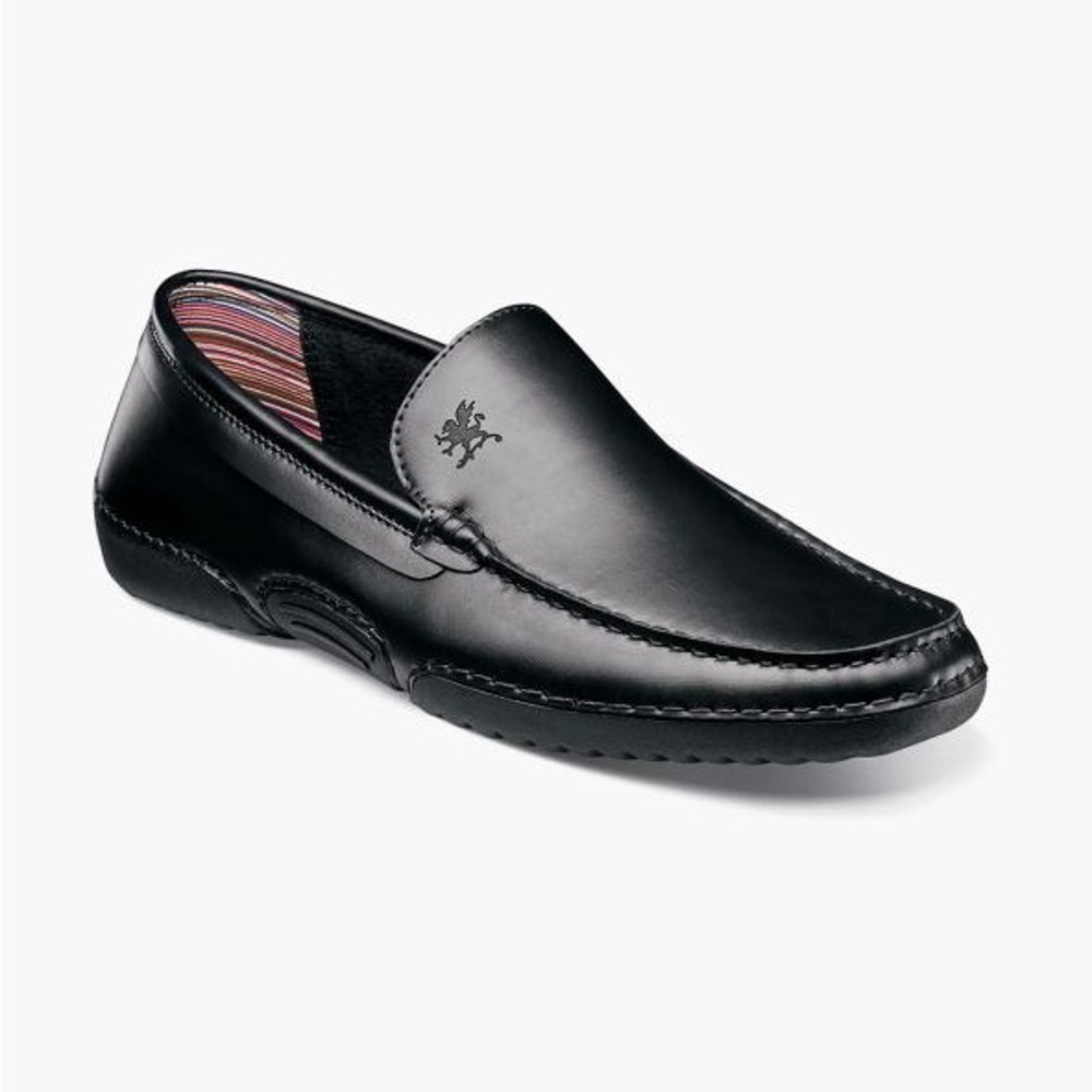 Stacy Adams Men's Black Slip-On Loafers 9M